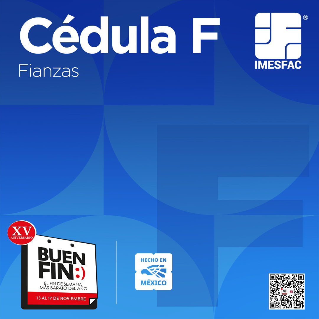Cédula F: Fianzas (Online) - Buen Fin 2025