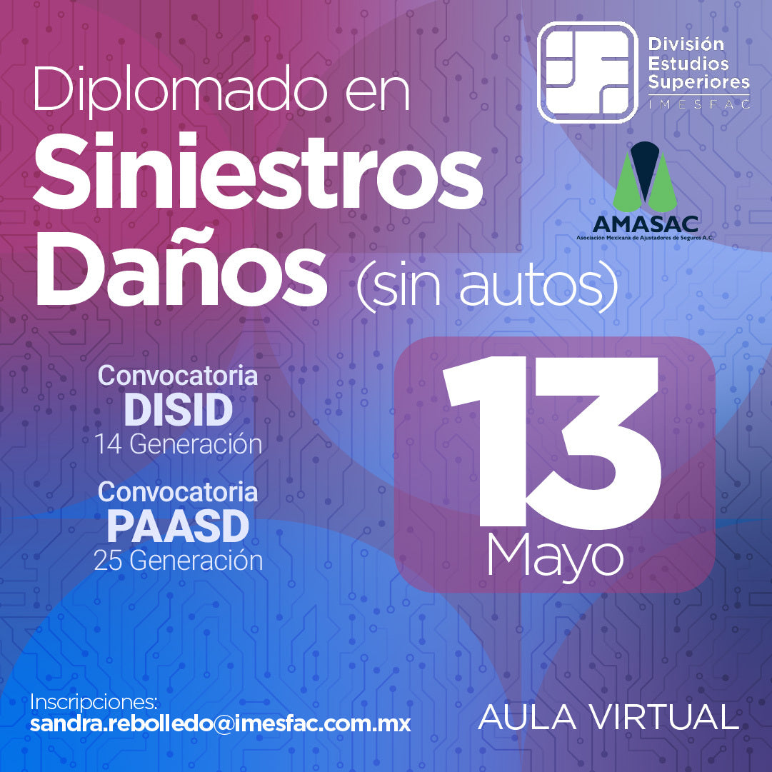 Diplomado en Siniestros Daños (sin autos) - Mayo 2025