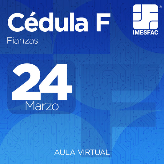 Cédula F: Fianzas - Marzo 2025