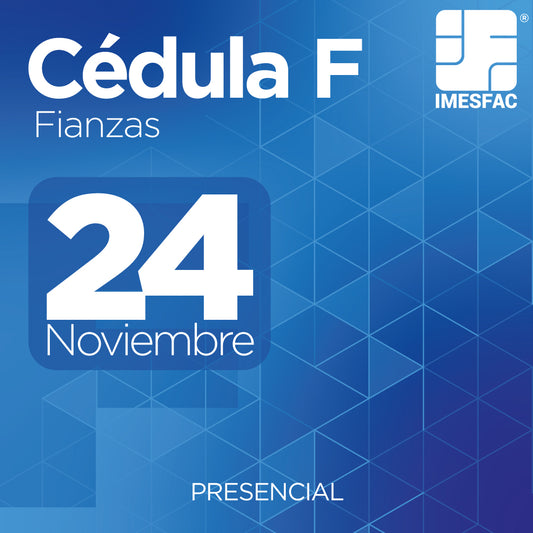 Cédula F: Fianzas - Noviembre 2025