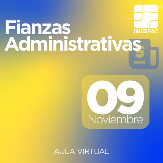 Fianzas Administrativas (Online) - Noviembre 2026