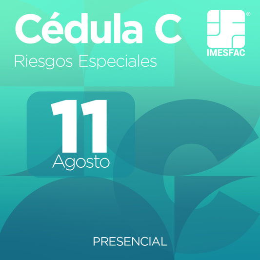 Cédula C: Riesgos  Especiales- Agosto 2025