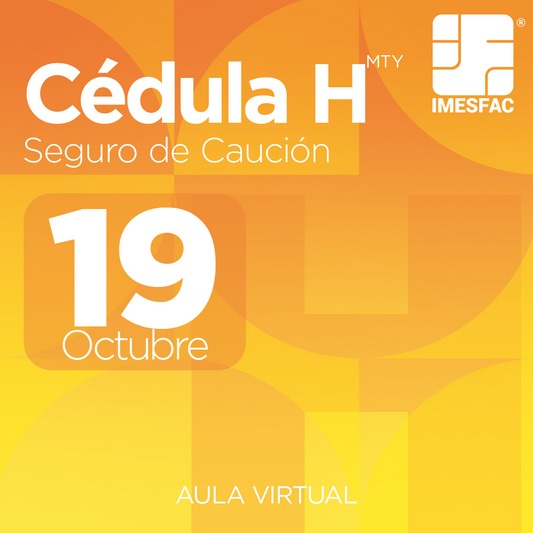 Cédula H: Seguro de Caución (Online) - Octubre 2026