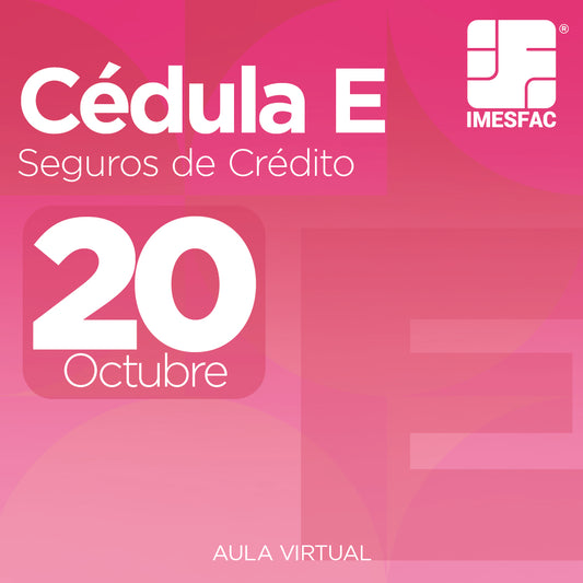 Cédula E: Seguro de Crédito (Online) - Octubre 2025 MTY