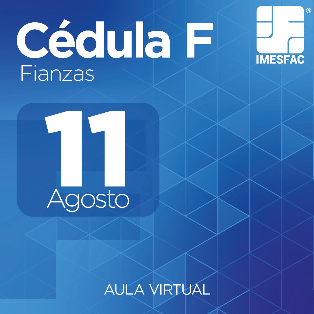 Cédula F: Fianzas - Agosto 2025 MTY