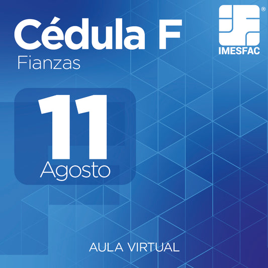 Cédula F: Fianzas - Agosto 2025 MTY
