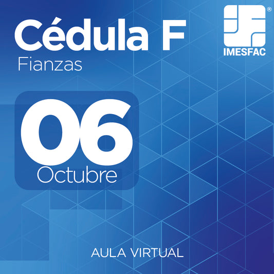 Cédula F: Fianzas - Octubre 2025