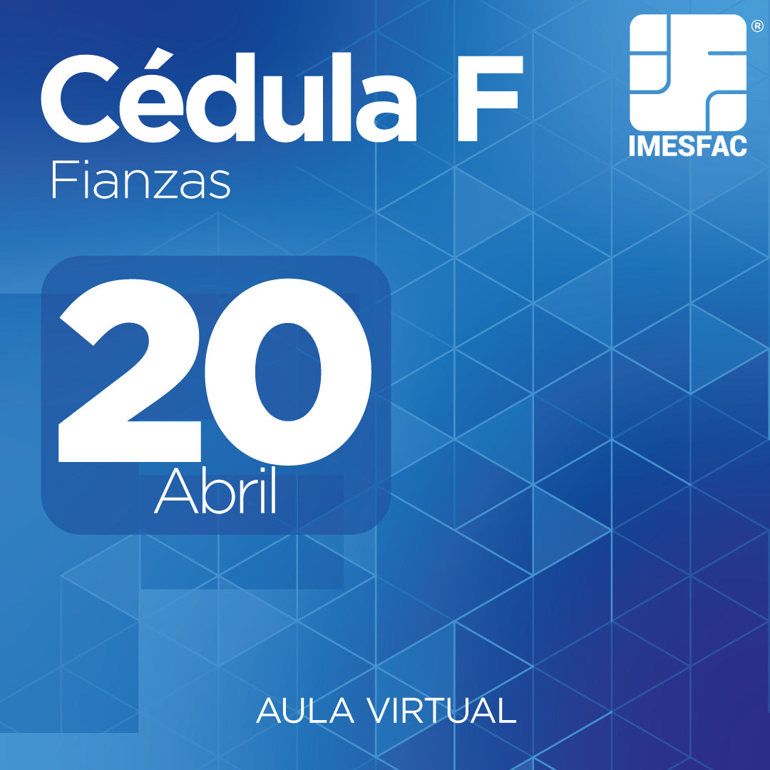 Cédula F: Fianzas MTY (Online) - Abril 2026