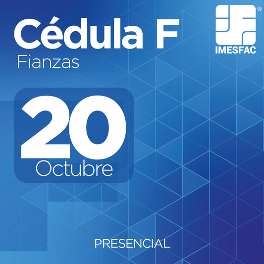 Cédula F: Fianzas - Octubre 2025