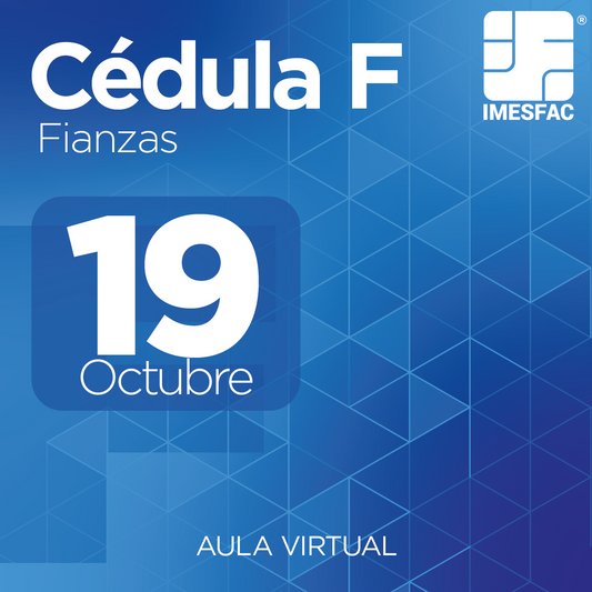 Cédula F: Fianzas (Online) - Octubre