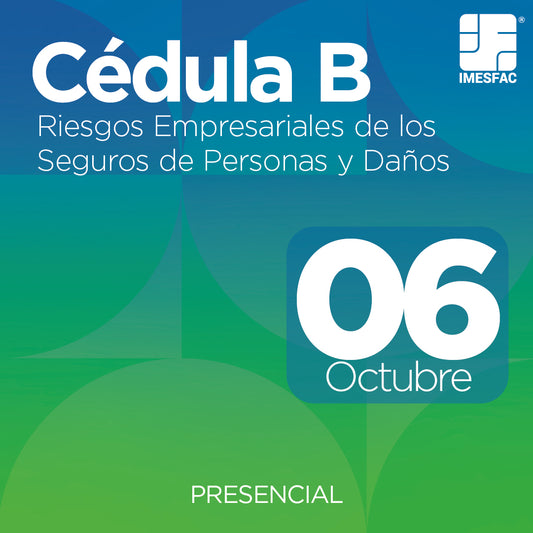 Cédula B: Riesgos Empresariales de los Seguros de Personas y de Daños - Octubre 2025