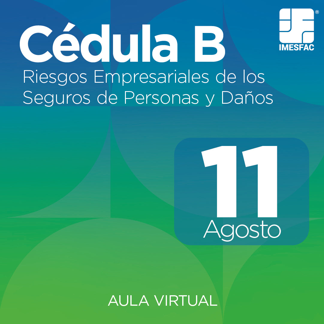 Cédula B: Riesgos Empresariales de los Seguros de Personas y de Daños - Agosto 2025 MTY