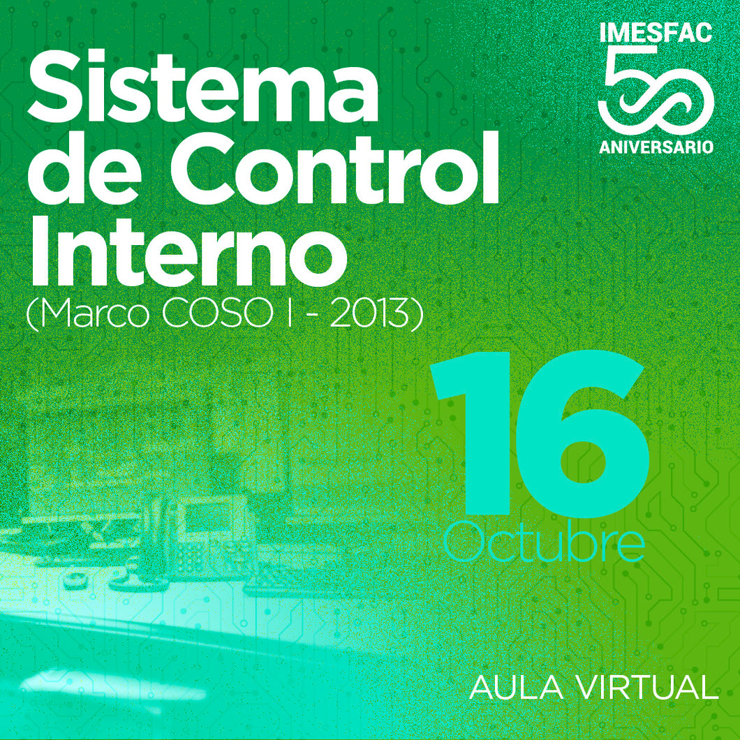 Sistema de Control Interno (Marco COSO I - 2013) - Octubre 2023